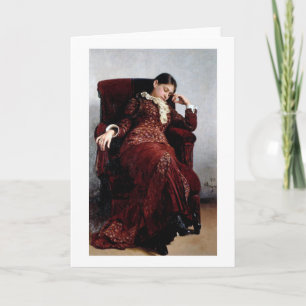 Taking a rest, Ilya Repin Card