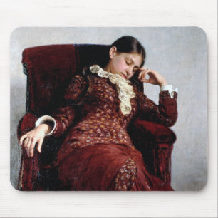 Taking a rest, Ilya Repin Mouse Pad