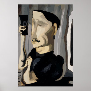 Taking A Selfie, Abstract MAn Poster