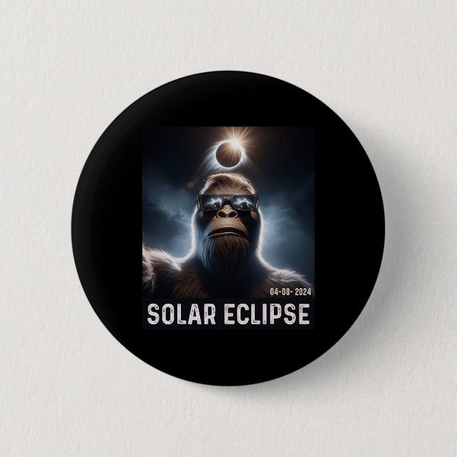 Taking A Selfie With Solar 2024 Eclipse Glasses Me 2 Inch Round Button (Front)