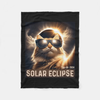 Taking A Selfie With Solar 2024 Eclipse Wearing Gl Fleece Blanket