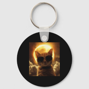 Taking A Selfie With Solar Eclipse Wearing Sungles Keychain