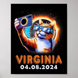 Taking A Selfie With Total Solar Eclipse 2024 Virg Poster