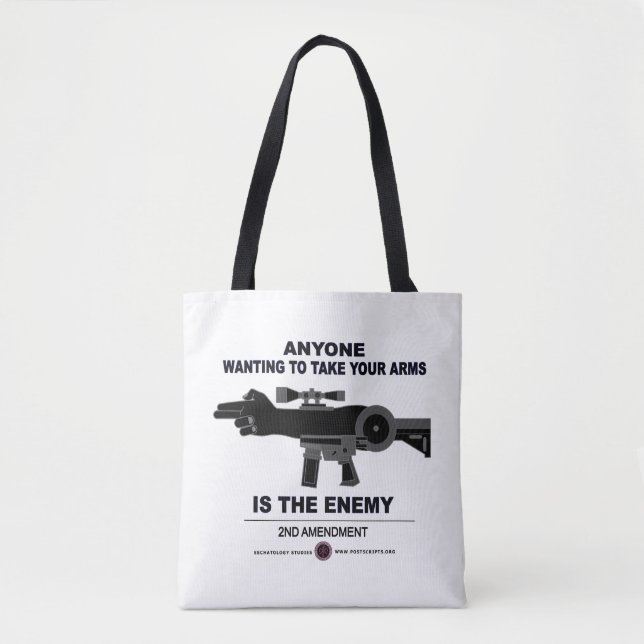 Taking Arms - 2nd Amendment Tote Bag (Front)