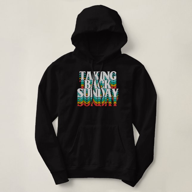 Taking Back Sunday Funny Apparel  Hoodie (Design Front)