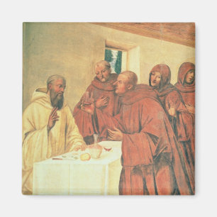Taking Communion, from the Life of St. Benedict (f Magnet
