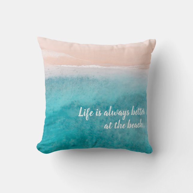 Taking life easy... throw pillow (Front)