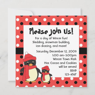 Taking Little Penguin for a Walk Invitation