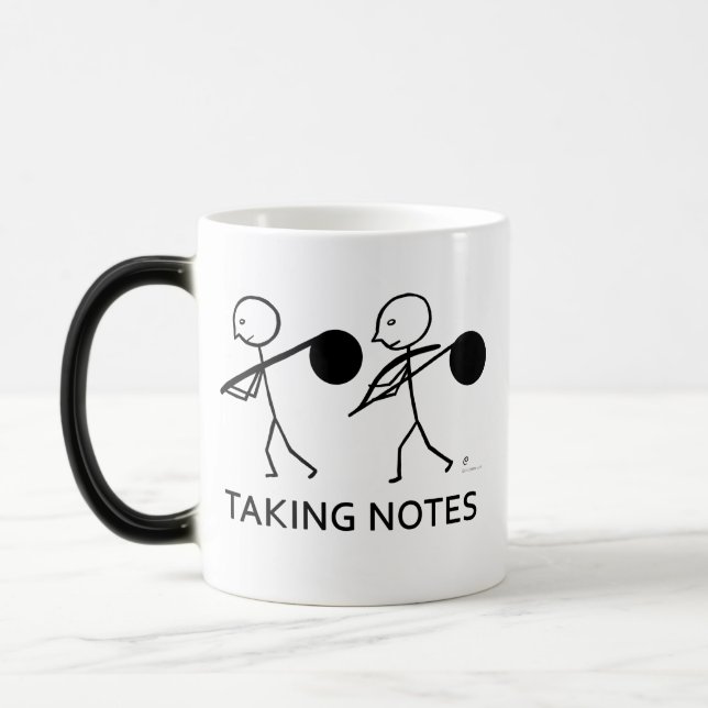Taking Notes Magic Mug (Left)