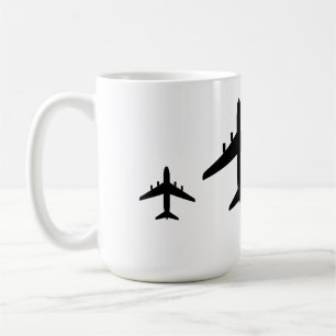 “Taking off an airplane in high winds.” Coffee Mug