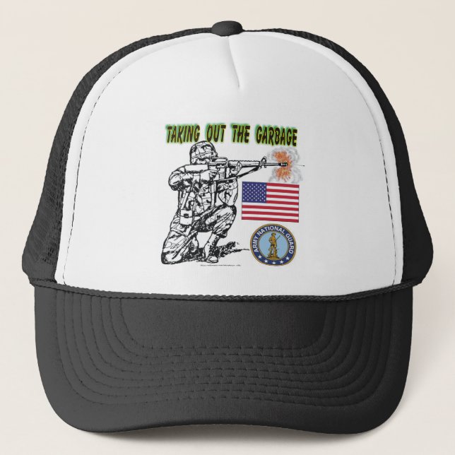 Taking out the Garbage Trucker Hat (Front)