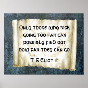 Taking risk poster