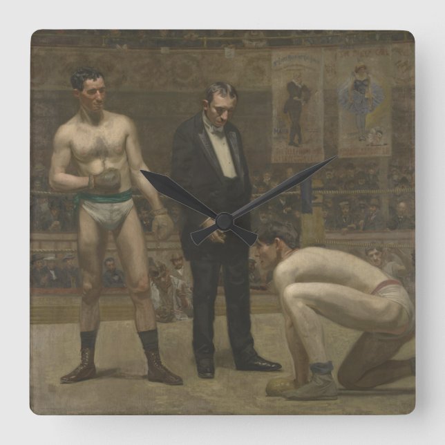 Taking the Count Square Wall Clock (Front)