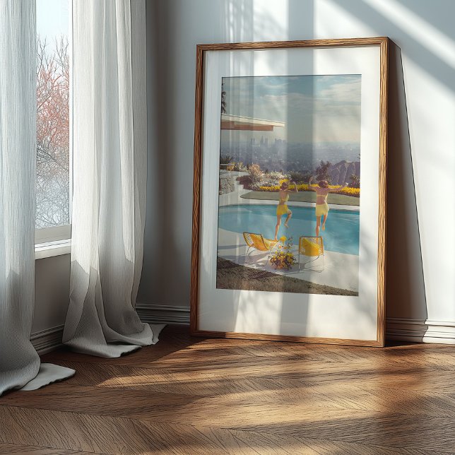 Taking the Plunge: A Vintage California Dream Poster (Creator Uploaded)