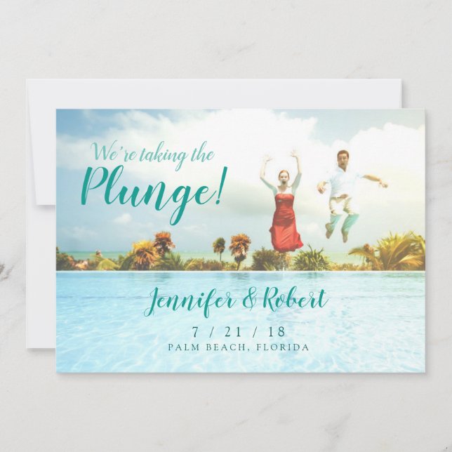 Taking the Plunge Summer Fun Save the Date (Front)