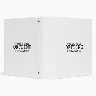 Taking This Offline Permanently Project Binder