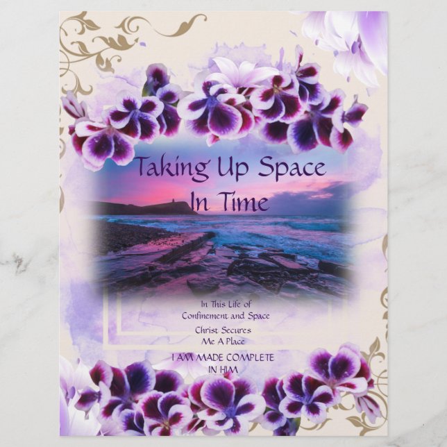 Taking Up Space in Time Personalized Paper (Front)