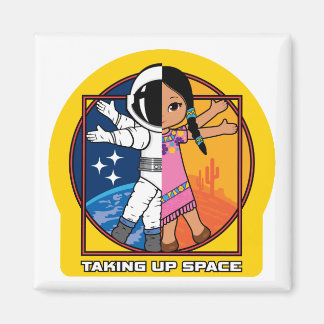 Taking Up Space Logo Magnet