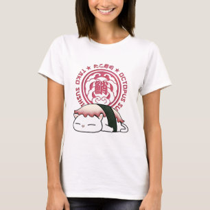 Tako Octopus Sushi Cat  T-Shirt