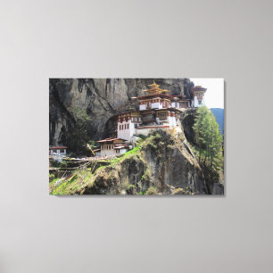 taktsang bhutan canvas print