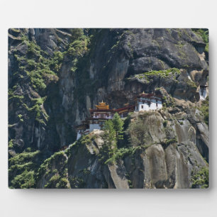 Taktsang Monastery on the cliff, Paro, Bhutan Plaque