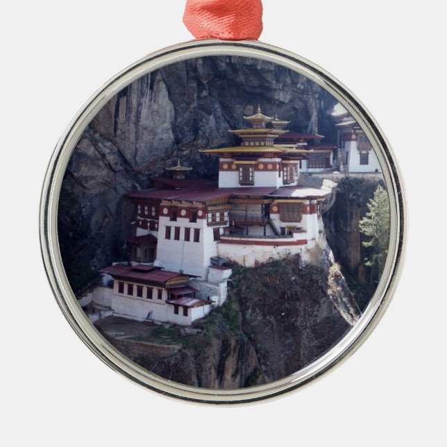 Taktshang Monastery, Paro, Bhutan Metal Ornament (Front)