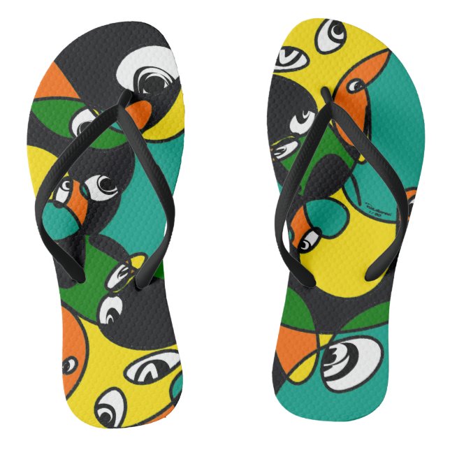 TAKUROMAN「Friends 」 ビーチサンダル Flip Flops (Footbed)