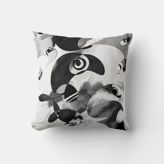 TAKUROMAN「Friends 3」 Throw Pillow (Front)