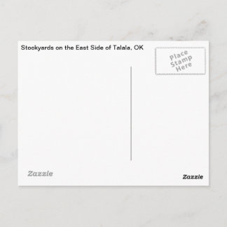 Talala, OK Stockyards on East Side Postcard