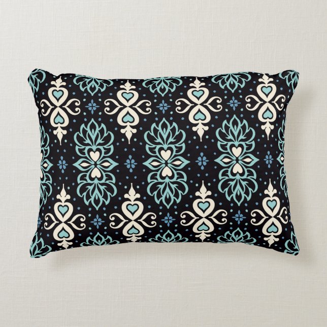 Talavera Azulejos Moroccan Tile Mosaic Accent Pillow (Front)