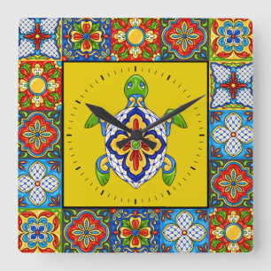 Talavera Carreaux IMAGES Horloge
