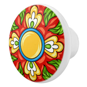 Talavera Carrelage en céramique Bouton de tiroir