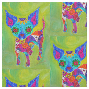 Talavera Chihuahua Fabric