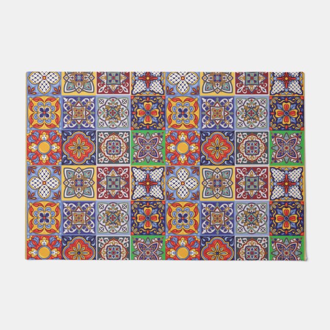 Talavera Design-1 Door Mat (Front)