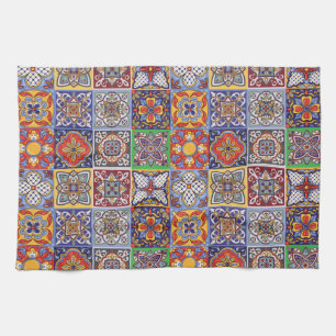 Talavera Design-1 Serviettes De Cuisine