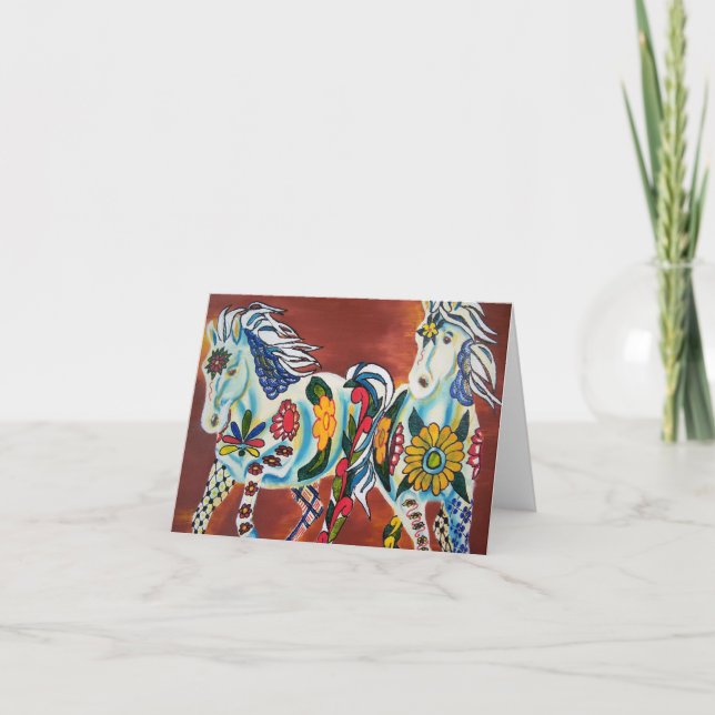 Talavera Horses Notecard (Front)