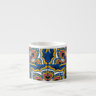 Talavera Indian Mosaic: Ceramic Seamless. Espresso Cup