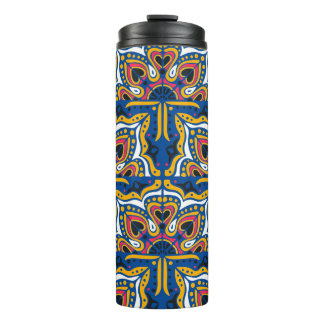 Talavera Indian Mosaic: Ceramic Seamless. Thermal Tumbler