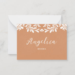 Talavera Mexican Wedding Name Card