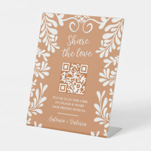 Talavera Mexican Wedding Photo Sharing Sign