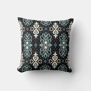 Talavera pattern. Azulejos portugal. Turkish ornam Throw Pillow