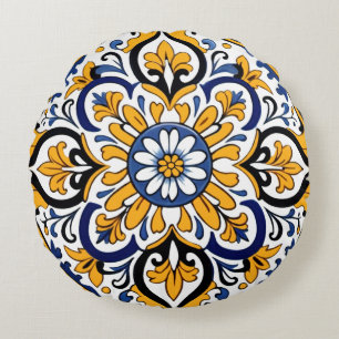 Talavera Round Pillow