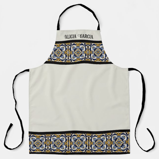 Talavera Royal Personalize Apron (Front)