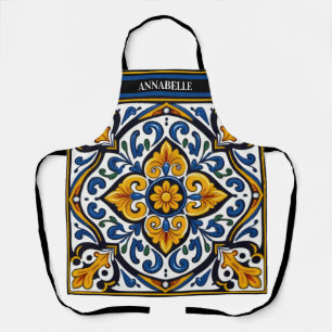 Talavera Spanish Tile Apron