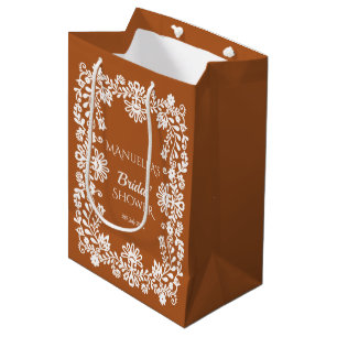 Talavera terracotta Mexican bridal shower favour Medium Gift Bag