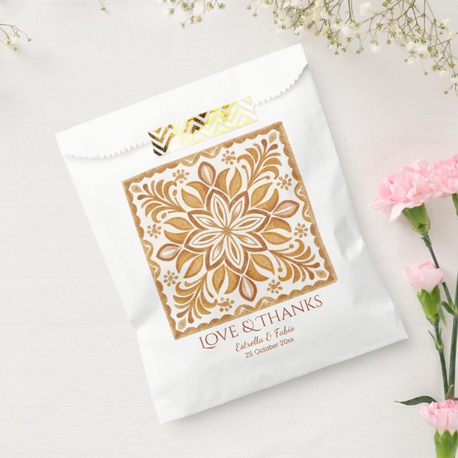 Talavera terracotta vintage Mexican wedding favour Favour Bag (Sealed)