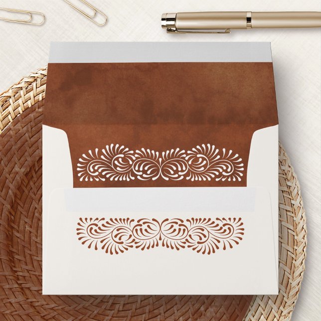 Talavera Terracotta Wedding Envelope (Creator Uploaded)