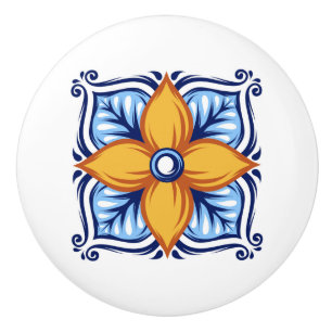 Talavera Tile Ceramic Drawer Knob