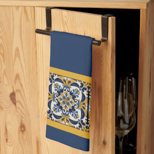 Talavera Tile Cinco Kitchen Towel