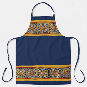 Talavera Tile Flower Centre Apron